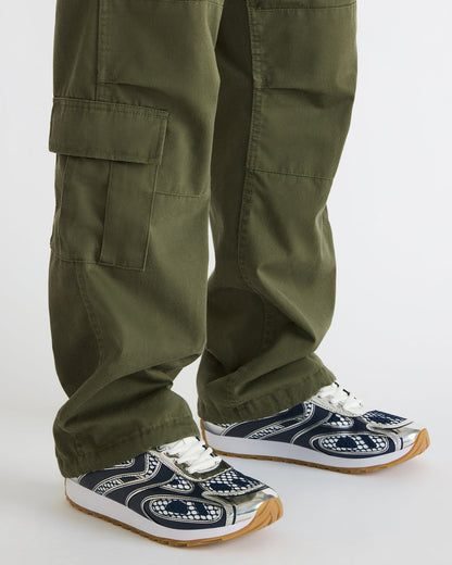 XYLO Blue Low-Top Lace-Up Men's Sneakers - Steve Madden