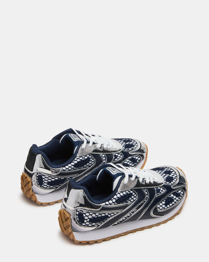 XYLO Blue Low-Top Lace-Up Men's Sneakers - Steve Madden