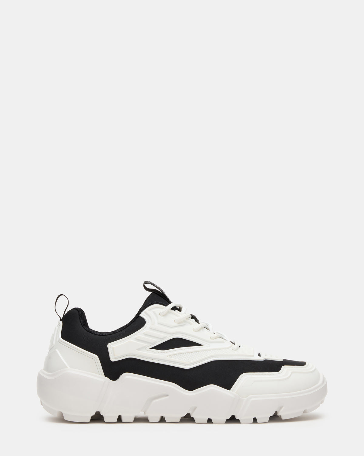 PACE Black/White Low-Top Lace-Up Men's Sneaker - Steve Madden