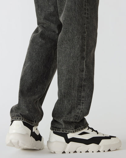 PACE Black/White Low-Top Lace-Up Men's Sneaker - Steve Madden