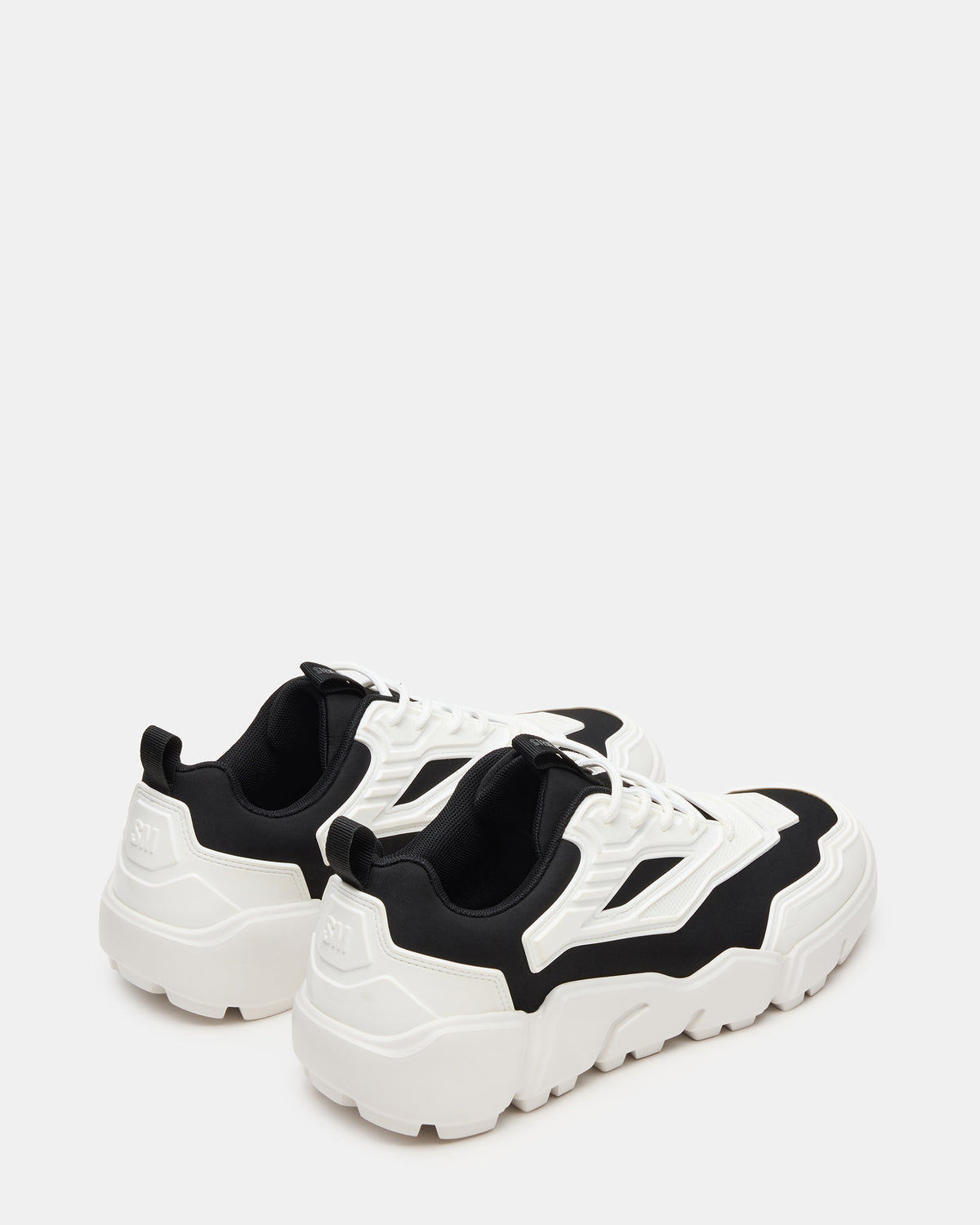 PACE Black/White Low-Top Lace-Up Men's Sneaker - Steve Madden