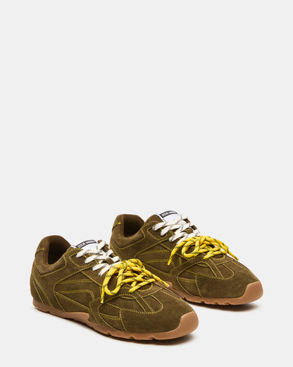MIDAS Olive Low-Top Lace-Up Men's Sneaker - Steve Madden