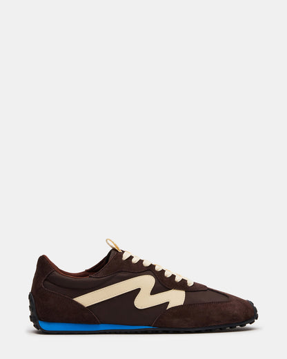 CYRUS Brown Multi Low-Top Lace-Up Men's Sneaker - Steve Madden