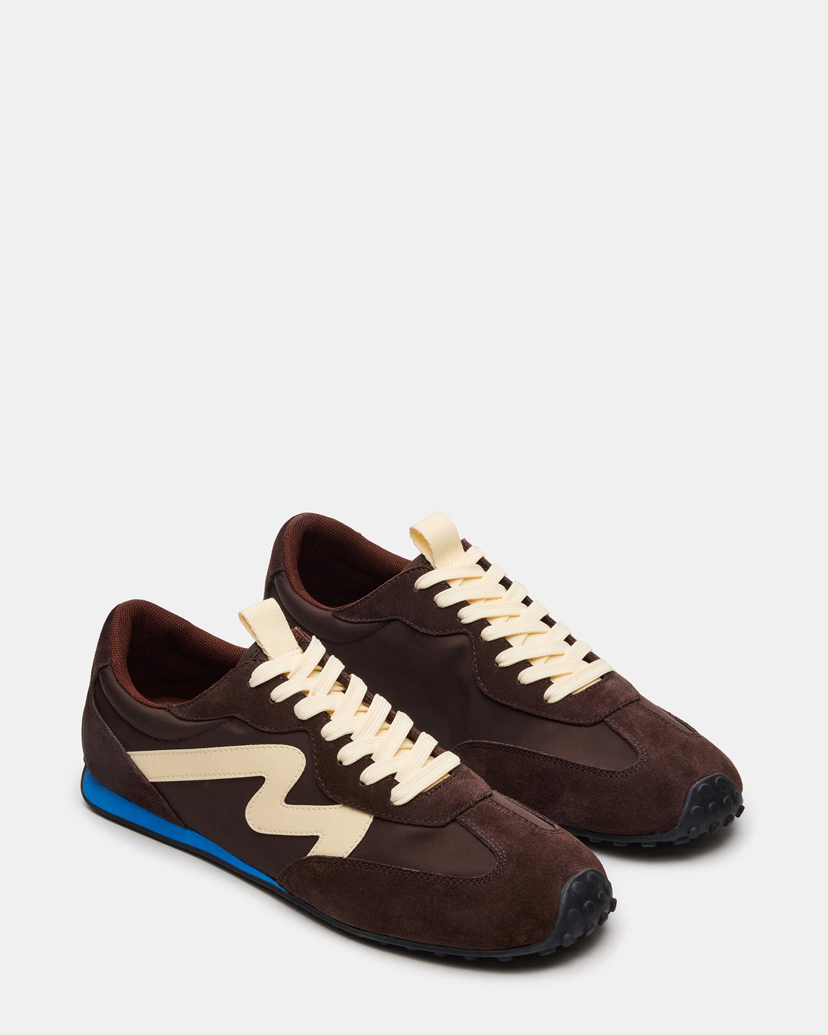 CYRUS Brown Multi Low-Top Lace-Up Men's Sneaker - Steve Madden