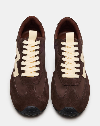 CYRUS Brown Multi Low-Top Lace-Up Men's Sneaker - Steve Madden