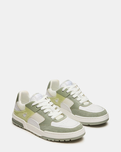 SANCHEZ Green Multi Low-Top Lace-Up Men's Sneaker - Steve Madden