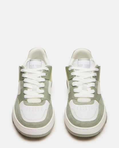 SANCHEZ Green Multi Low-Top Lace-Up Men's Sneaker - Steve Madden