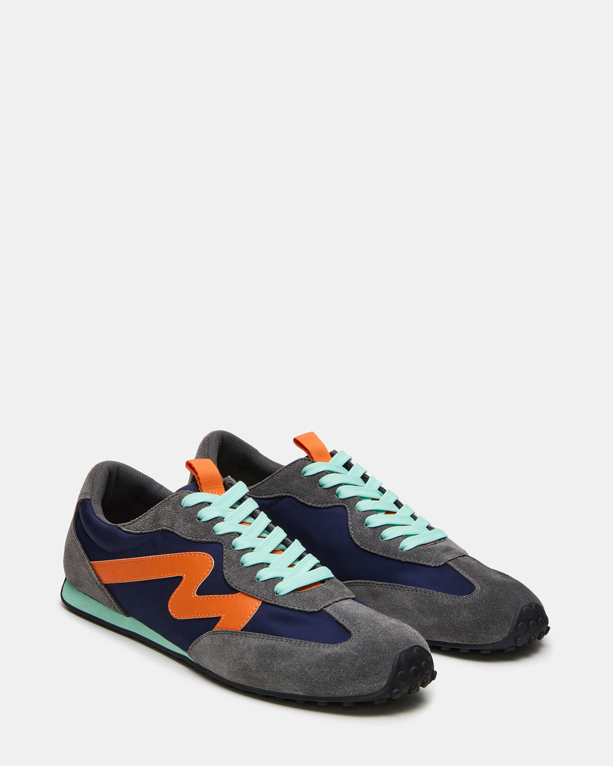 CYRUS Grey Multi Low-Top Lace-Up Men's Sneaker - Steve Madden