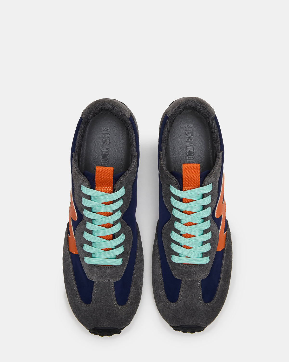 CYRUS Grey Multi Low-Top Lace-Up Men's Sneaker - Steve Madden