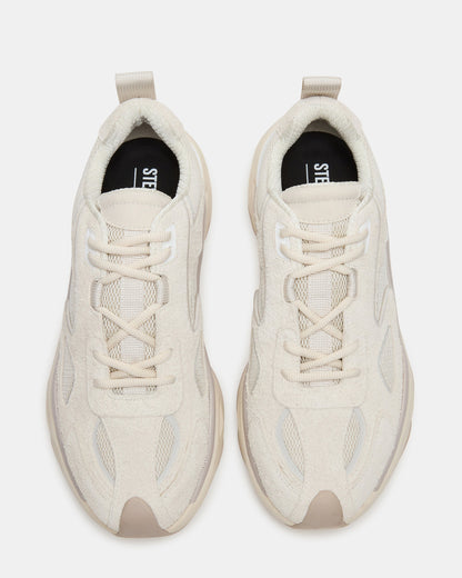 SALVADOR Off-White Low-Top Lace-Up Men's Sneaker - Steve Madden