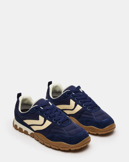 HORIZON Navy Low-Top Lace-Up Men's Sneaker - Steve Madden