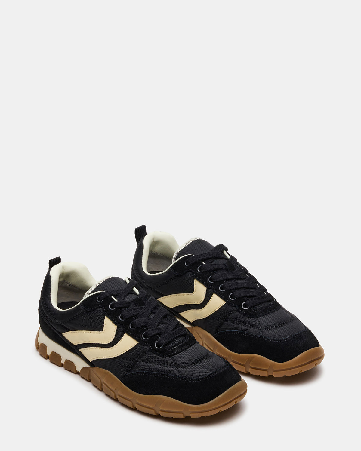 HORIZON Black Low-Top Lace-Up Men's Sneaker - Steve Madden