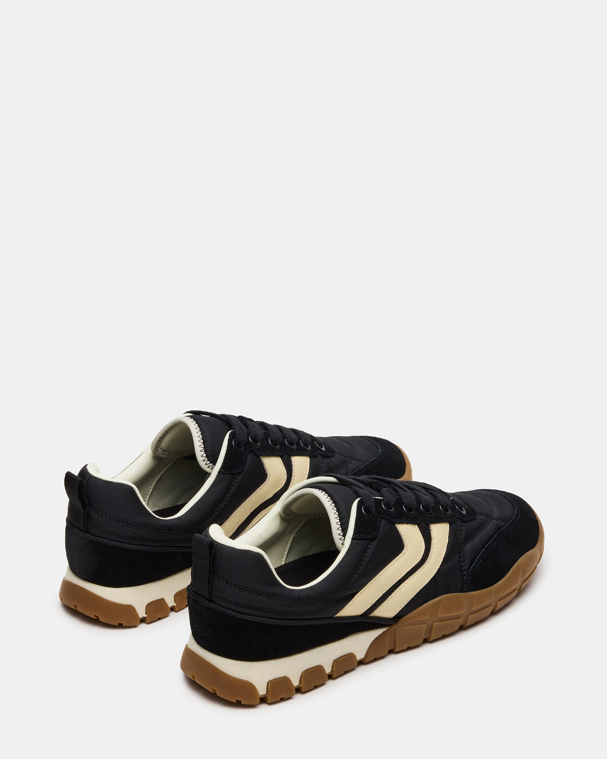 HORIZON Black Low-Top Lace-Up Men's Sneaker - Steve Madden