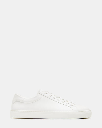 BONDD White Leather Low-Top Men's Sneaker - Steve Madden