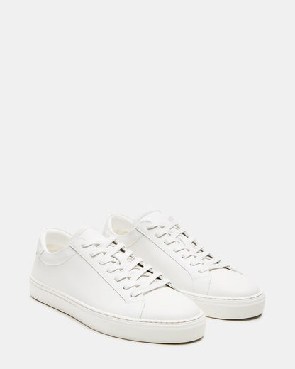BONDD White Leather Low-Top Men's Sneaker - Steve Madden
