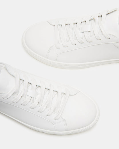 BONDD White Leather Low-Top Men's Sneaker - Steve Madden