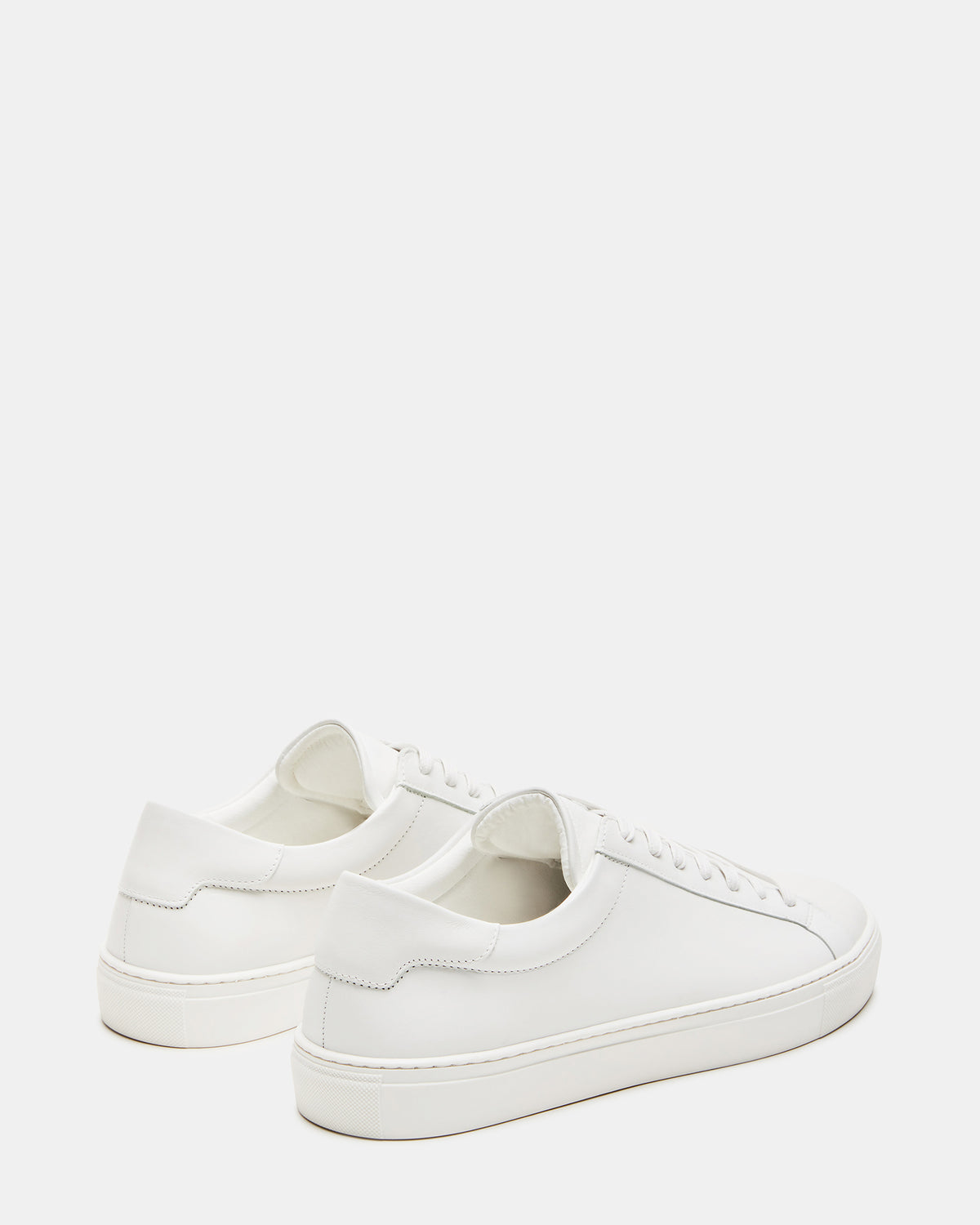 BONDD White Leather Low-Top Men's Sneaker - Steve Madden