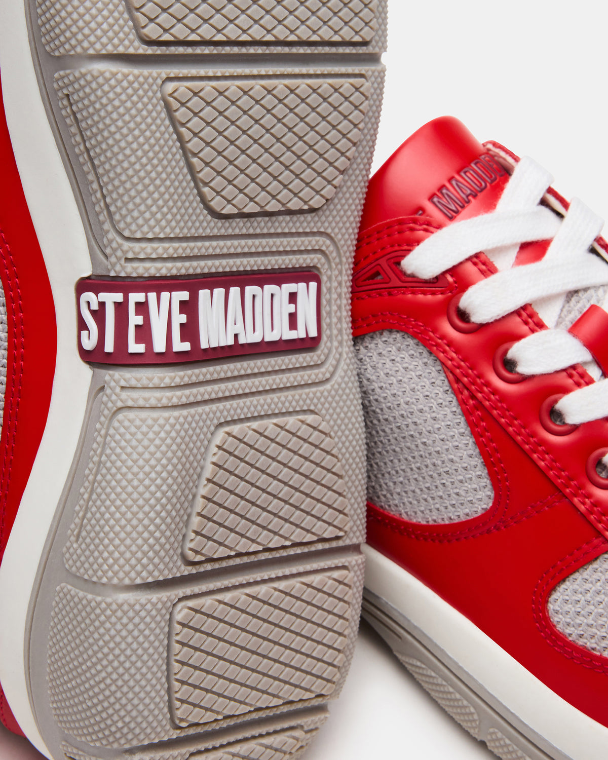 PICOLO Red Low-Top Lace-Up Men's Sneaker - Steve Madden