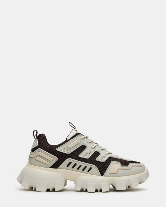 PONCE Cream Multi Chunky Sole Lace Up Men's Sneaker - Steve Madden