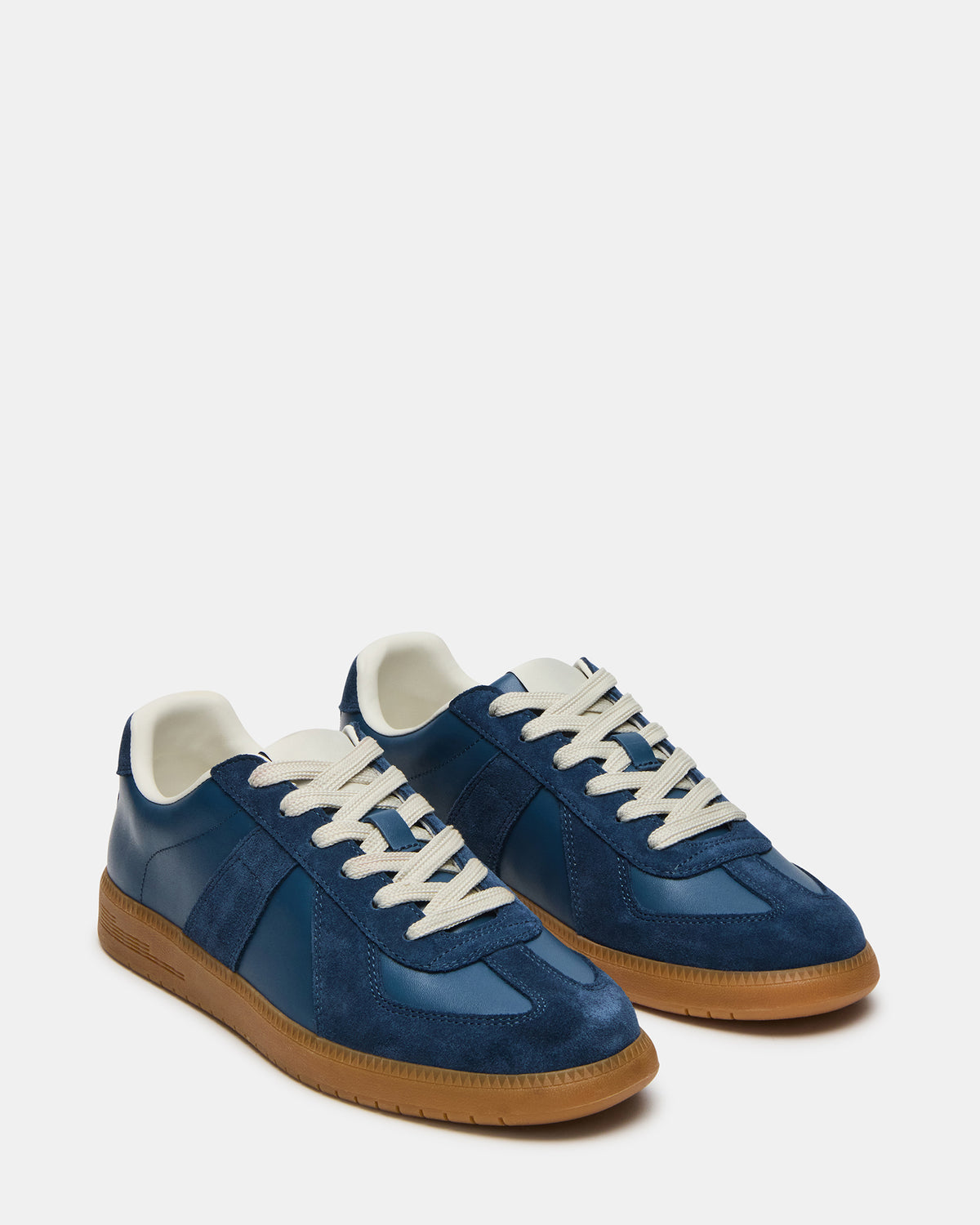 DIXON Navy Suede Low-Top Panel Men's Sneaker - Steve Madden
