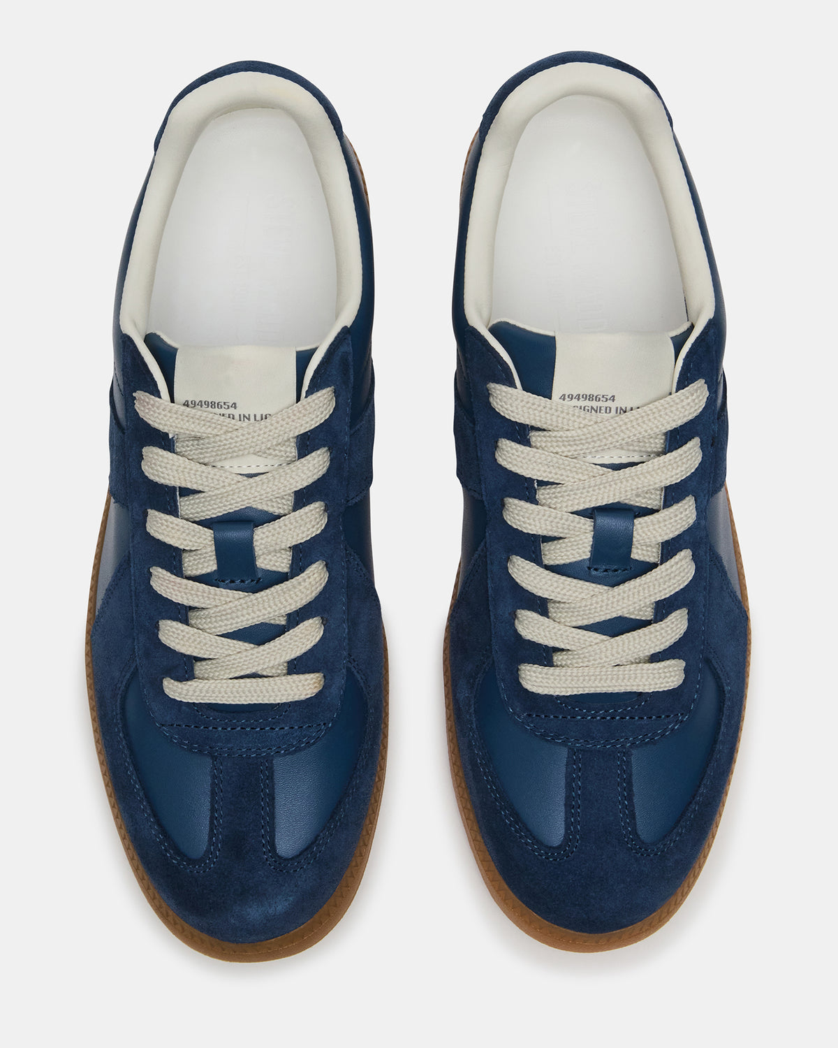 DIXON Navy Suede Low-Top Panel Men's Sneaker - Steve Madden