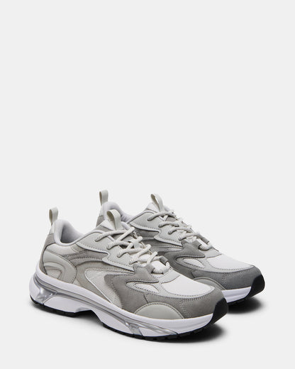 YGOR Grey Multi Men's Low-Top Lace-Up Sneaker - Steve Madden