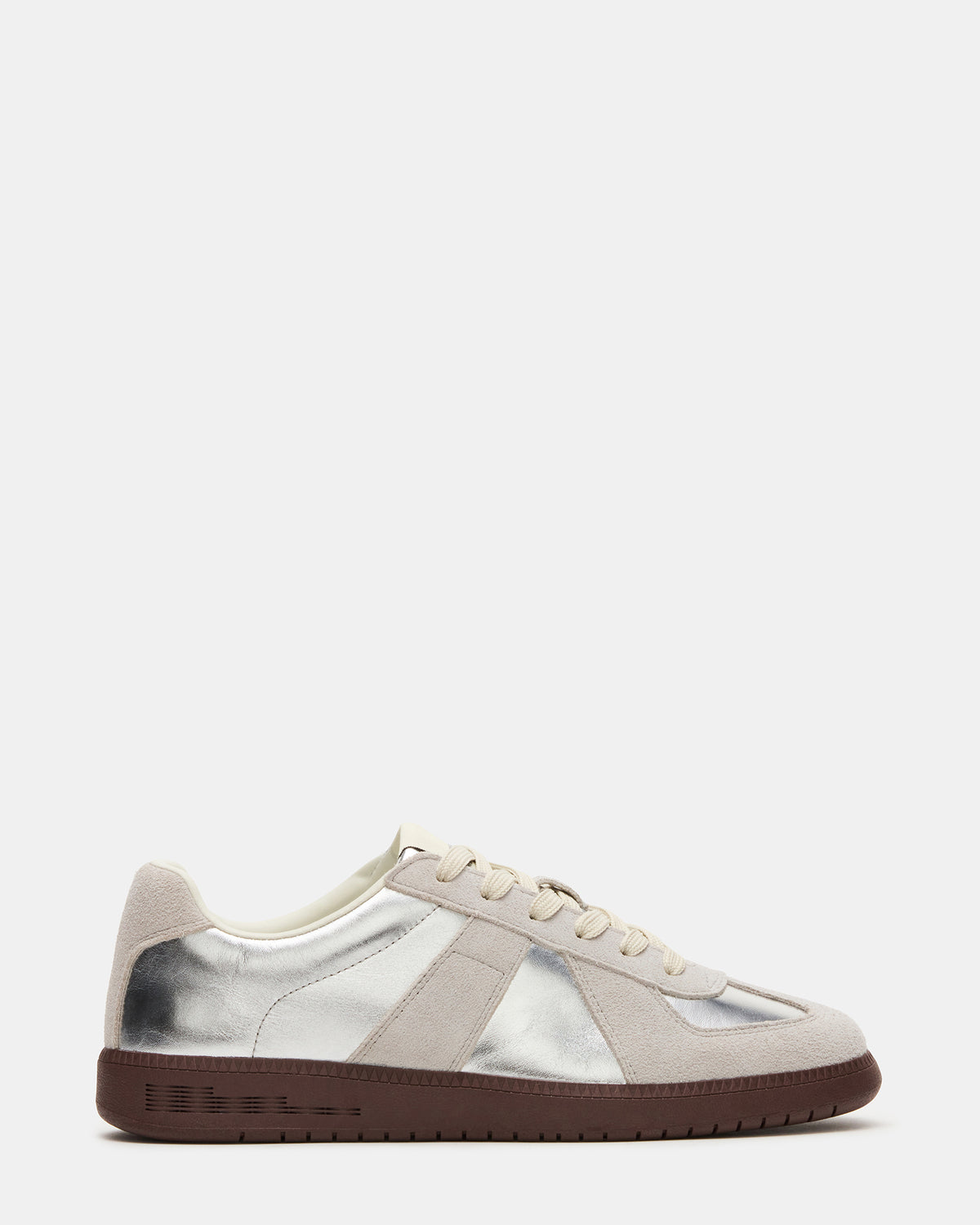 DIXON Silver Low-Top Panel Men's Sneaker - Steve Madden
