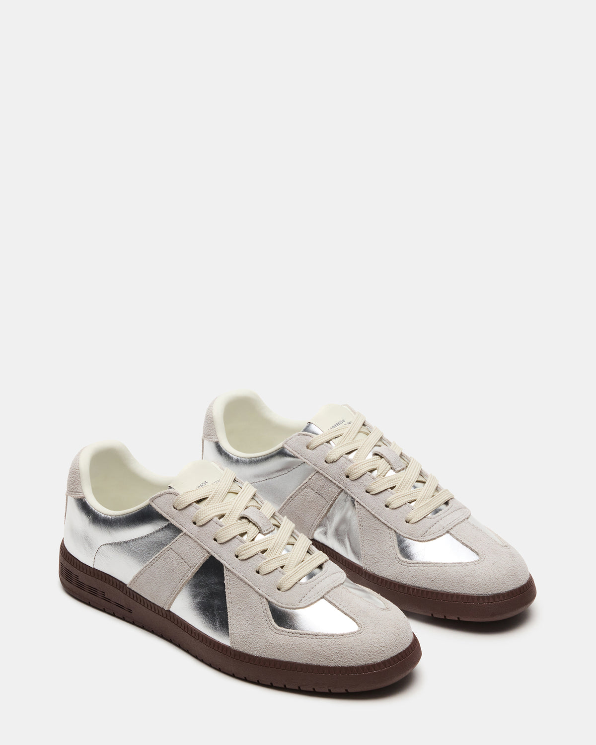 DIXON Silver Low-Top Panel Men's Sneaker - Steve Madden
