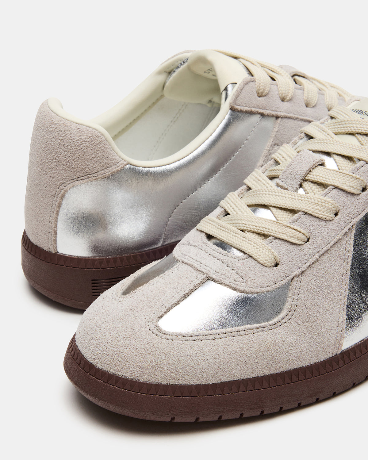 DIXON Silver Low-Top Panel Men's Sneaker - Steve Madden