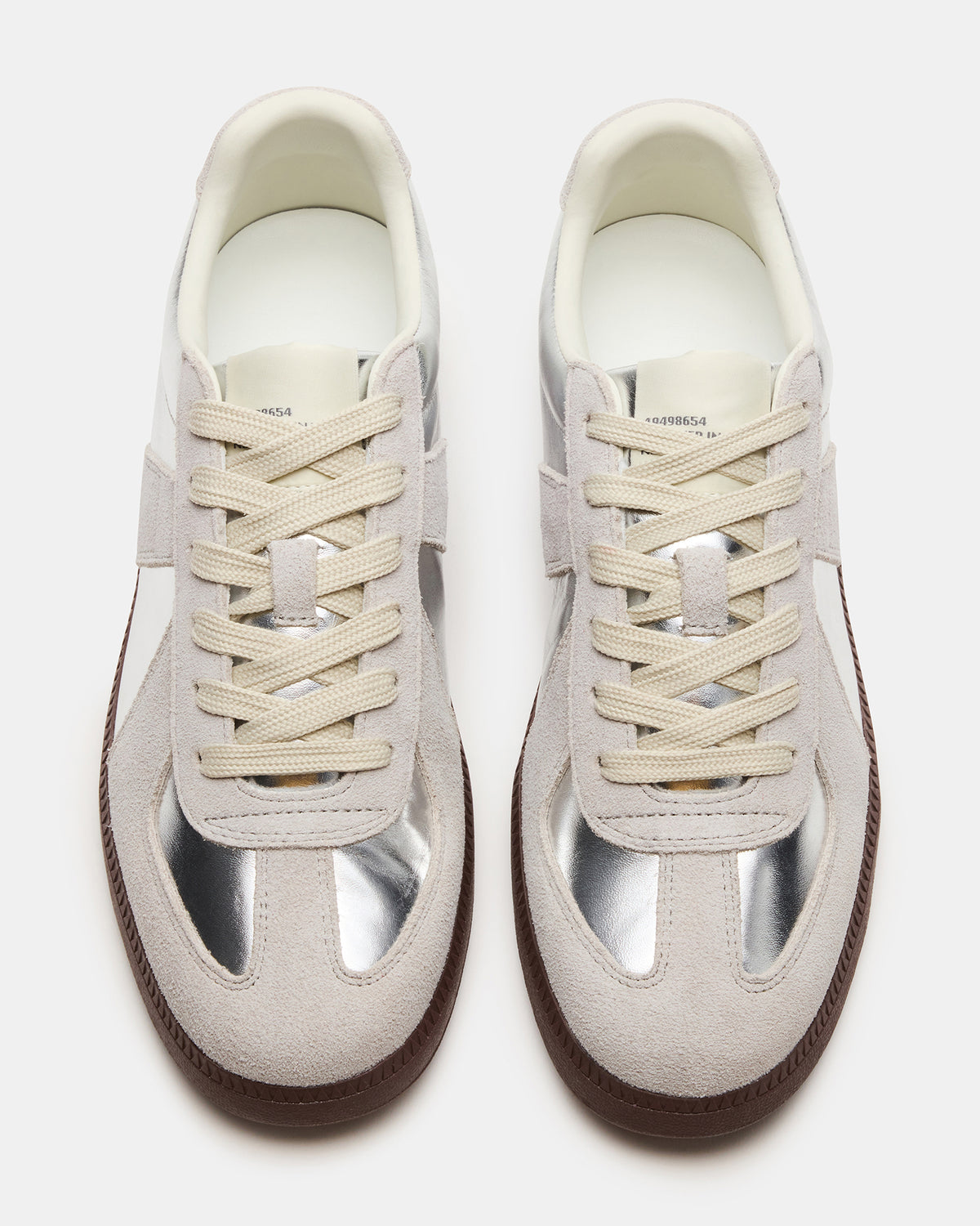 DIXON Silver Low-Top Panel Men's Sneaker - Steve Madden