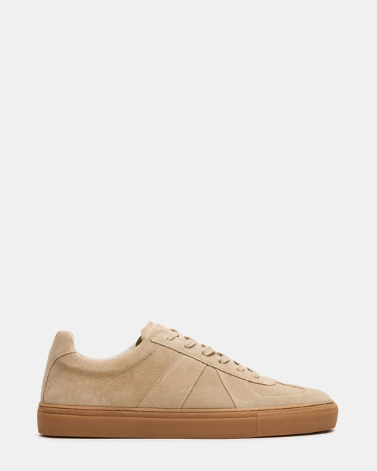 BRADY Sand Suede Low-Top Lace-Up Men's Sneaker - Steve Madden