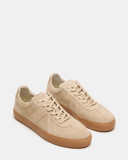 BRADY Sand Suede Low-Top Lace-Up Men's Sneaker - Steve Madden