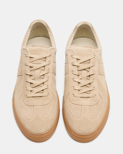 BRADY Sand Suede Low-Top Lace-Up Men's Sneaker - Steve Madden