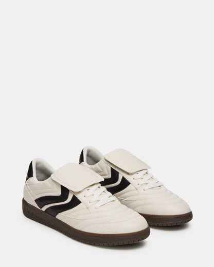 JANOS White Leather Low-Top Lace-Up Men's Sneaker - Steve Madden