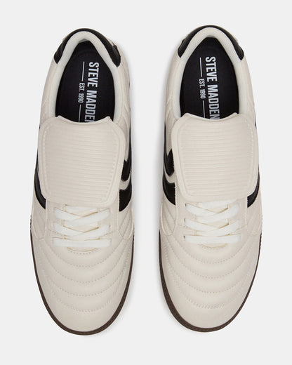 JANOS White Leather Low-Top Lace-Up Men's Sneaker - Steve Madden