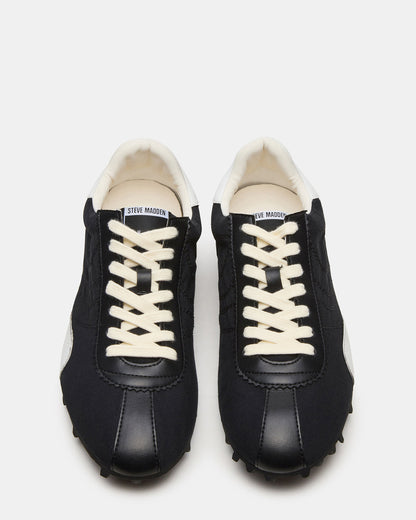 PUZZLE Black Low-Top Lace-Up Men's Sneaker - Steve Madden