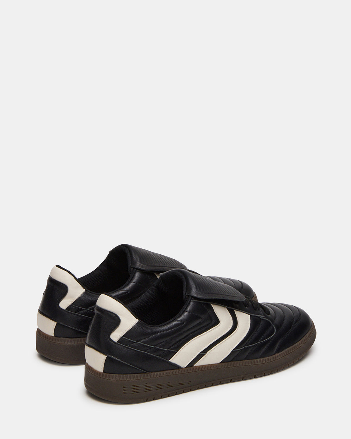 JANOS Black Leather Low-Top Lace-Up Men's Sneaker - Steve Madden