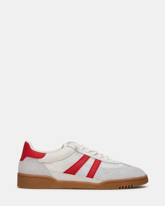 VIENTO White Multi Low-Top Lace-Up Men's Sneakers - Steve Madden