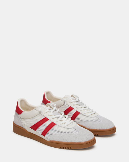 VIENTO White Multi Low-Top Lace-Up Men's Sneakers - Steve Madden