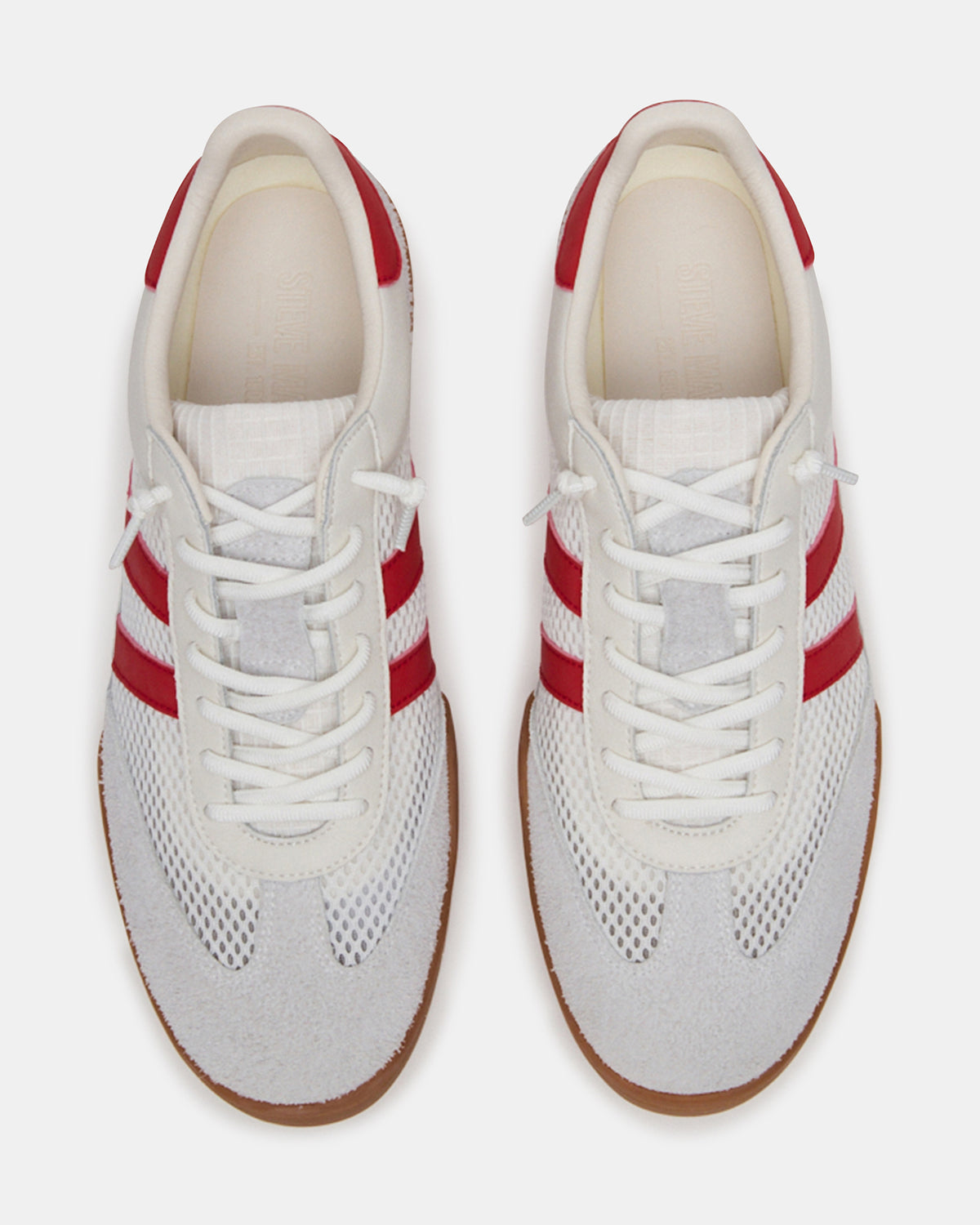 VIENTO White Multi Low-Top Lace-Up Men's Sneakers - Steve Madden