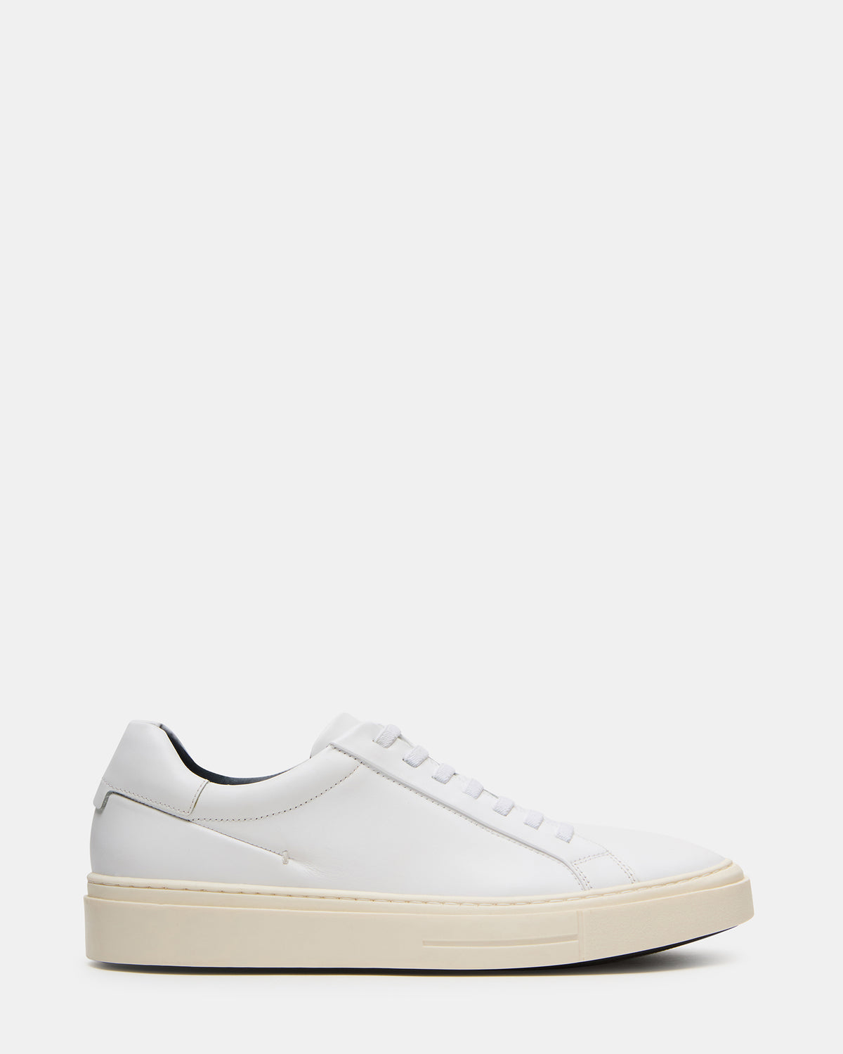 ZOII White Leather Men's Low-Top Lace-Up Sneaker - Steve Madden