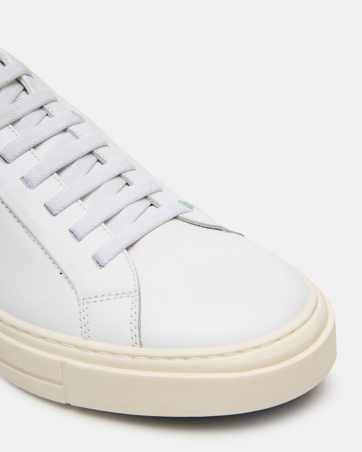 ZOII White Leather Men's Low-Top Lace-Up Sneaker - Steve Madden