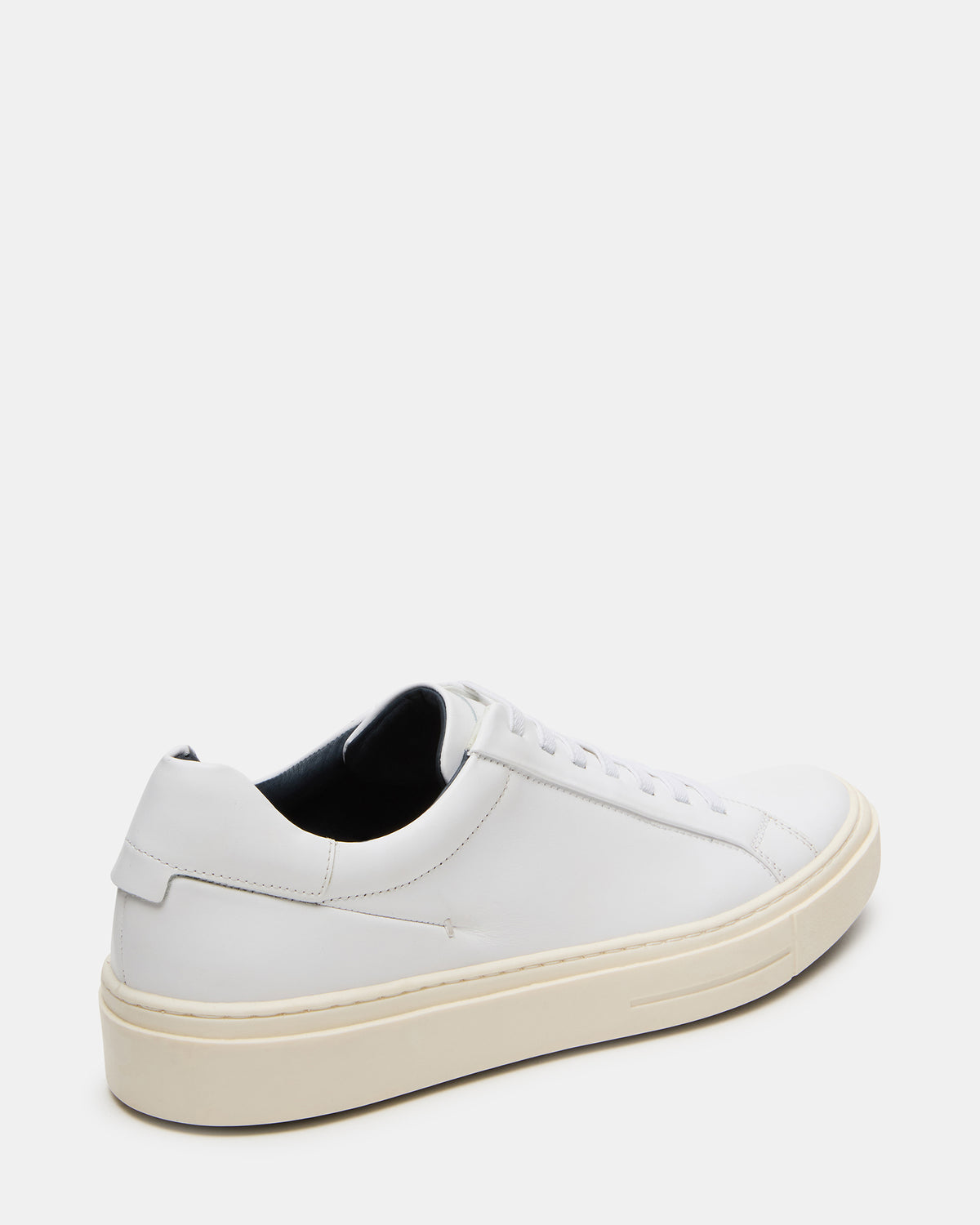 ZOII White Leather Men's Low-Top Lace-Up Sneaker - Steve Madden