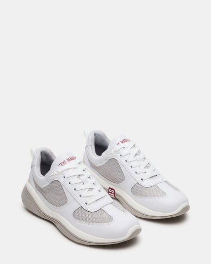 PICOLO White Low-Top Lace-Up Men's Sneaker - Steve Madden
