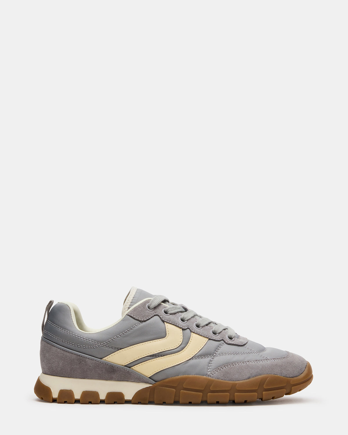 HORIZON Grey Low-Top Lace-Up Men's Sneaker - Steve Madden