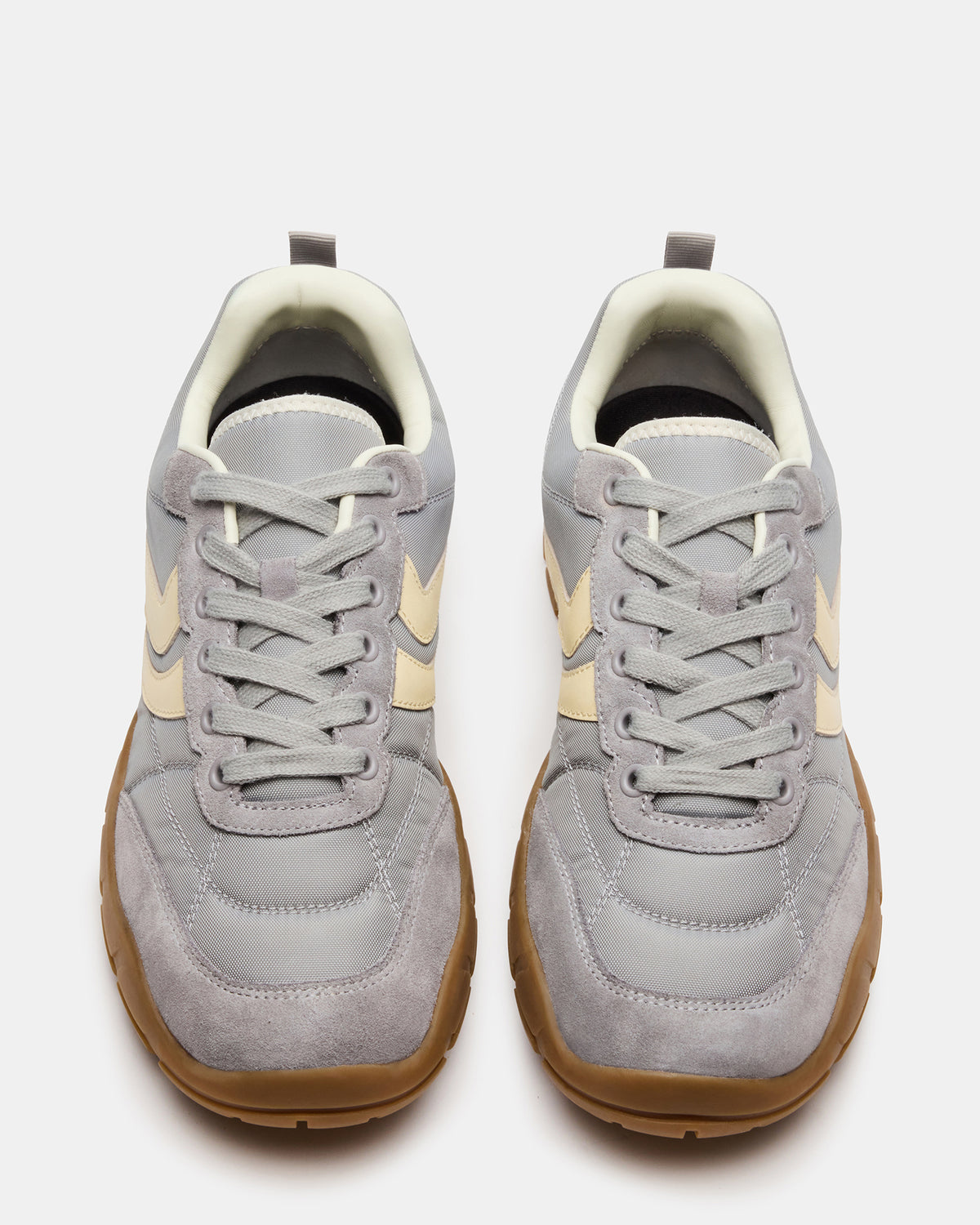 HORIZON Grey Low-Top Lace-Up Men's Sneaker - Steve Madden