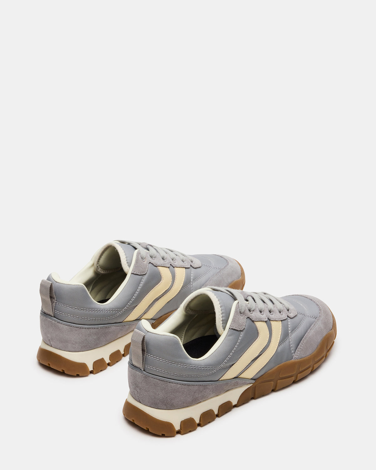 HORIZON Grey Low-Top Lace-Up Men's Sneaker - Steve Madden