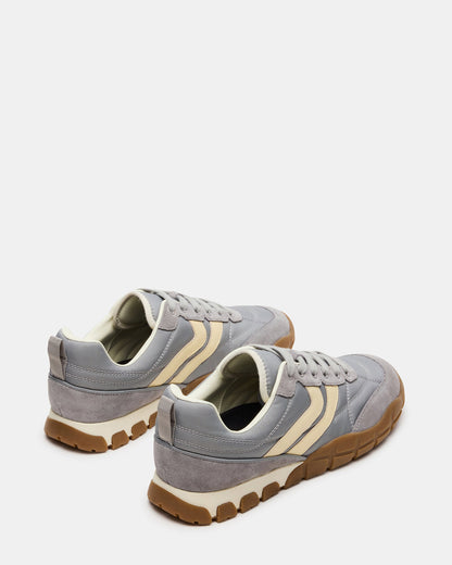 HORIZON Grey Low-Top Lace-Up Men's Sneaker - Steve Madden