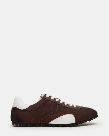 PUZZLE Brown Low-Top Lace-Up Men's Sneaker - Steve Madden