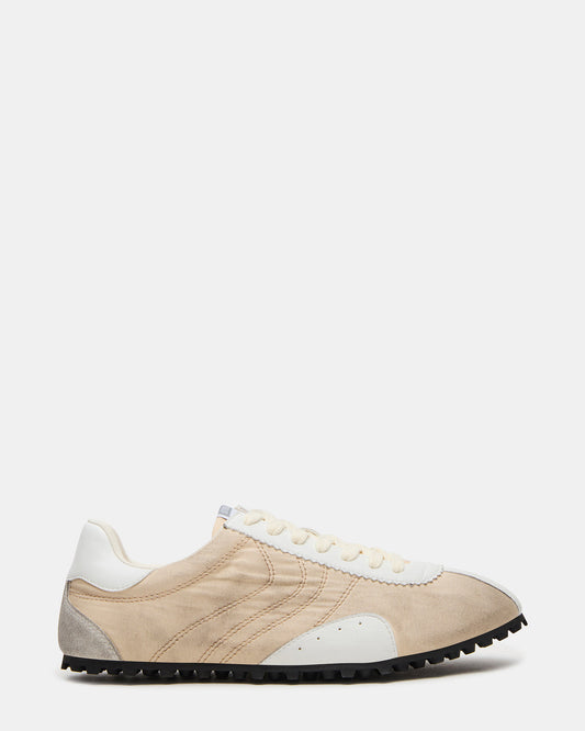 PUZZLE Cream Low-Top Lace-Up Men's Sneaker - Steve Madden